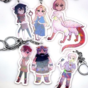 Dungeon Meshi Clear Acrylic Keychains