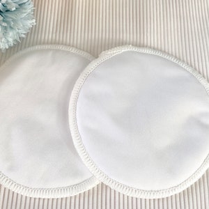 8 pcs Super Soft Reusable Washable Bamboo Nursing Pads/Breastfeeding Pads Free Washing Bag image 6