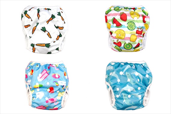 Baby and Toddler Reusable Washable,Size Adjustable Swimming Nappies 3~15 kg