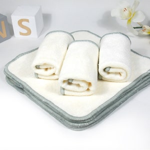 20pcs Reusable Washable Nature Baby Bamboo Cloth Wipes With Mesh Washing bag image 10