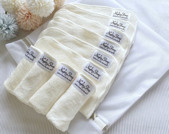 20pcs Reusable Washable Nature Baby Bamboo Cloth Wipes With Mesh Washing bag