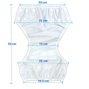 Baby and Toddler Reusable Washable,Size Adjustable Swimming Nappies image 5