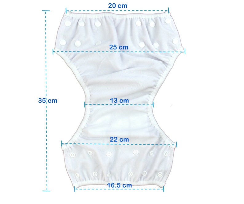 Baby and Toddler Reusable Washable,Size Adjustable Swimming Nappies image 5