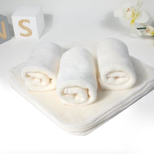 20pcs Reusable Washable Nature Baby Bamboo Cloth Wipes With Mesh Washing bag image 7
