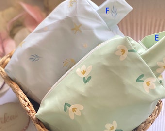 Waterproof PU Cosmetic Bag, Floral Travel Pouch NiKai Waterproof PU Cosmetic Pouch / Cosmetic Bag / Makeup bag / Travel Bag. Girls Bag, Gift