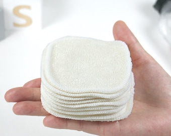 20pcs Mini Bamboo Baby Wipes / Makeup Remover Pads / Face Wipes + Free mesh bag