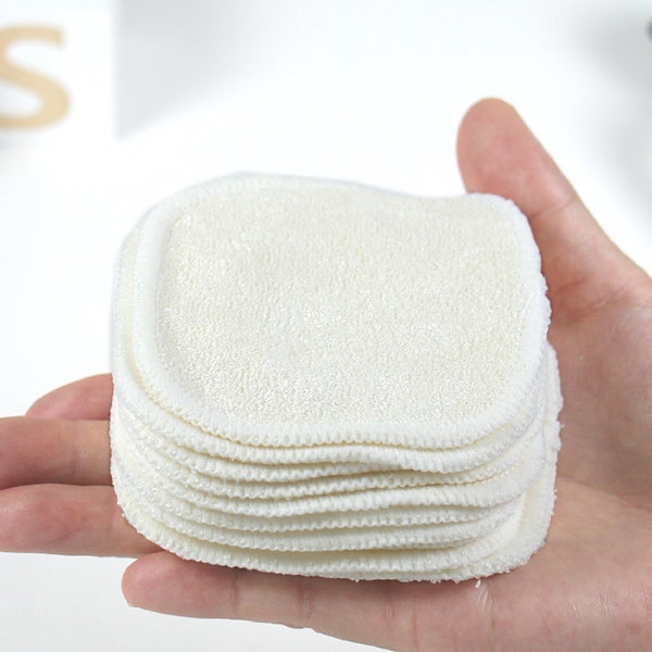 20pcs Mini Bamboo Baby Wipes / Makeup Remover Pads / Face Wipes + Free mesh bag