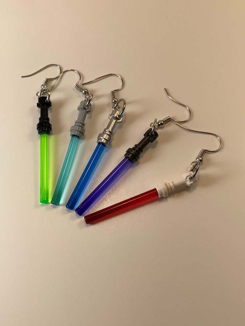 Lightsaber Earrings New Colors hilts and Sabers 1 Pair Etsy