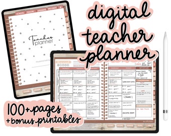 Digital Teacher Planner (UNDATED) Neutral Stars