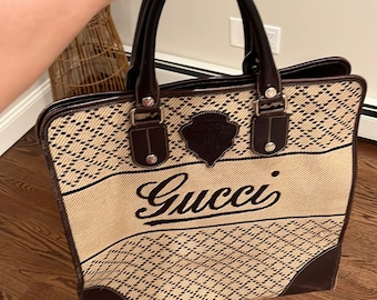 Gucci Vintage Sherry Line Boston Bag - Etsy