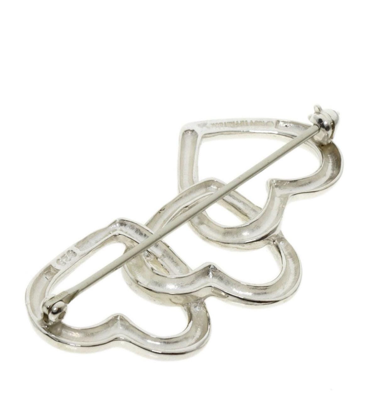 ティファニー オープン トリプル ハート ブローチ - Etsy 日本