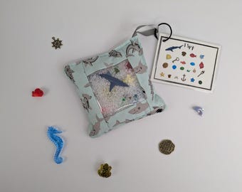 I Spy Sensory Bag | Travel Seek and Find | Eye Spy Bag | Quiet Time Activity Bag | Sharks | Pirates