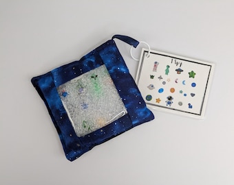 Space I Spy Sensory Bag | Travel Seek and Find Activity