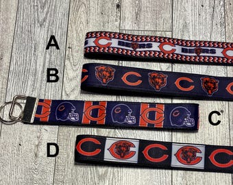 Chicago Bears Keychain Wristlet | Handmade Team Spirit Key Fob