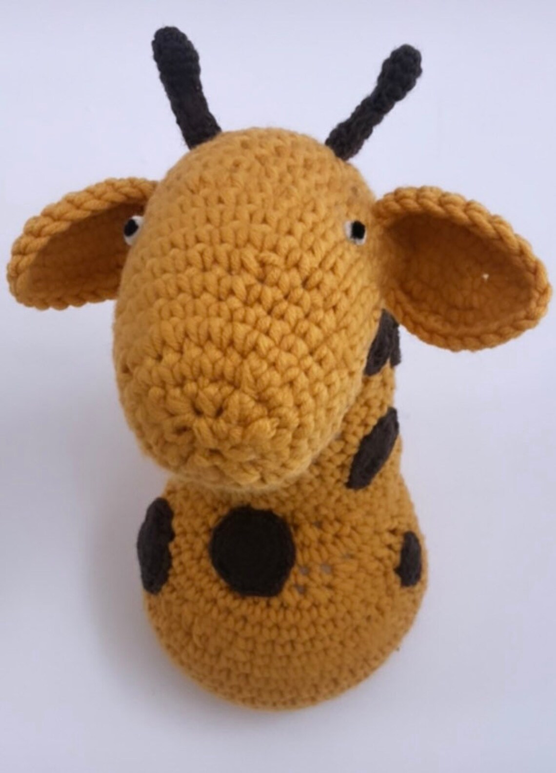 Giraffe Crochet Animal Head Wall Hanging Etsy UK