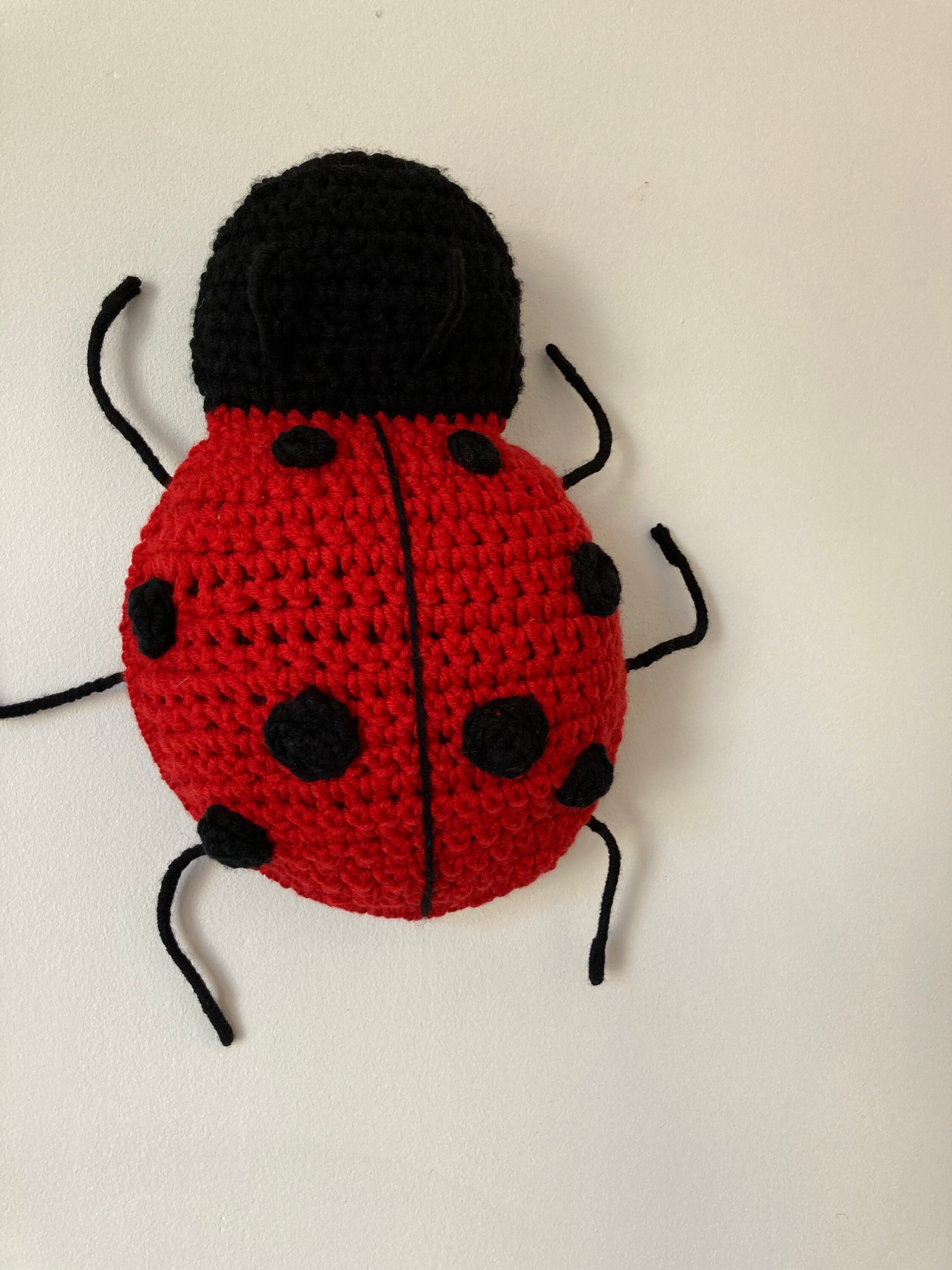 Ladybird Crochet Animal Wall Hanging Etsy
