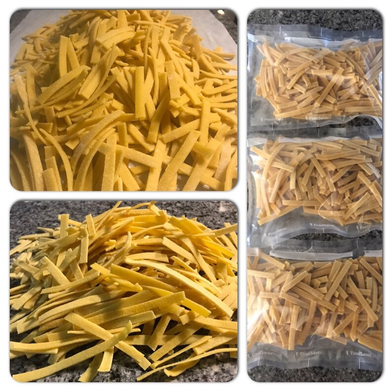 Homemade Egg Noodles 16oz. Package Made to Order. Etsy
