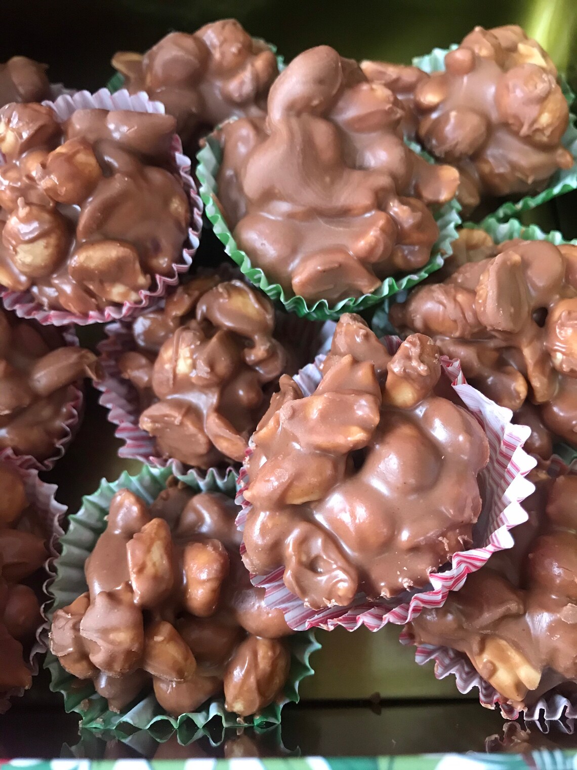 Homemade Peanut Clusters. Recipe Everyone Wants When Taken to Etsy