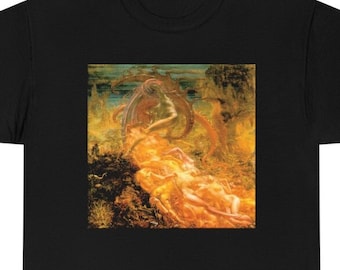 Les Trésors De Satan by Jean Delville (Halftoned) Unisex Tee