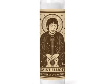 Saint Elliott - Whisperer of Shadows Tribute Candle