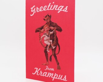 Krampus Card | Etsy