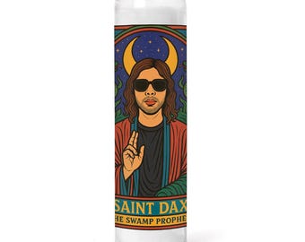 Saint Dax - The Swamp Prophet Tribute Candle