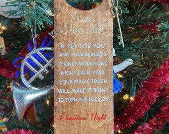 Santa's Magic Key-Christmas Eve Box-Christmas Eve Decor-Christmas Eve Magic Key-Family Tradition Christmas Eve-Magic Key for Santa