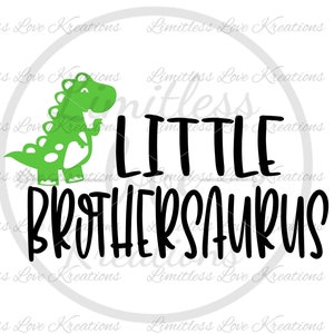 Little Brothersaurus SVG-t rex dinosaur SVG-Little brother SVG-Dinosaur svg-lil bro svg-dino boy clipart-t rex shirt design-pregnancy svg
