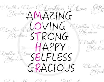 Download Mother Acronym Svg Etsy