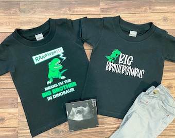 Big Brothersaurus Shirt-Big Bro Shirt-Dinosaur Shirt-Promoted to Big Brother Shirt-New brother shirt-Promoted to brothersaurus rex shirt