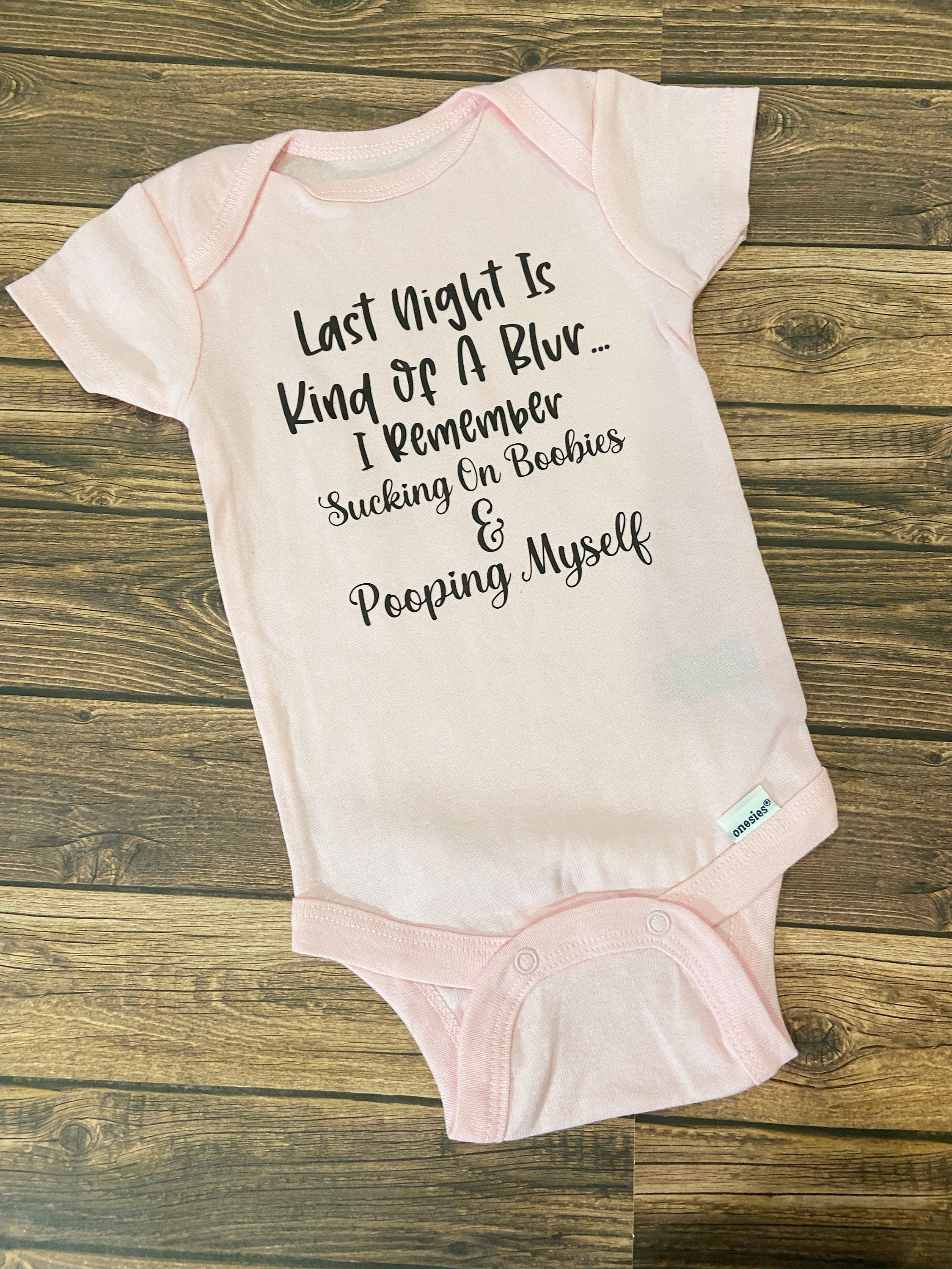 Last Night is a Blur Onesiefunny Baby Onesiesinappropriate Etsy