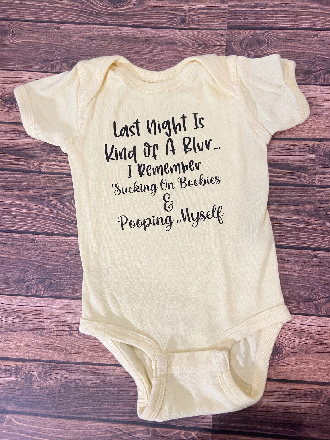 Last Night is a Blur Onesiefunny Baby Onesiesinappropriate Etsy