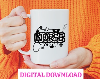 Nurse Appreciation Month SVG-Nurse Appreciation SVG-Thank you to a Nurse SVG-Nurse thanks digital file-Thankful Nurse sag-nurse Graduation