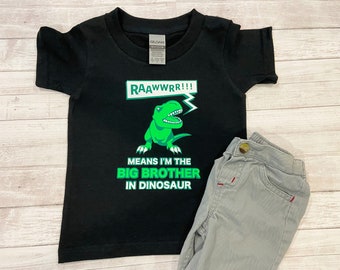 Big Brothersaurus Shirt-Big Bro Shirt-Dinosaur Shirt-Promoted to Big Brother Shirt-New brother shirt-Promoted to brothersaurus rex shirt