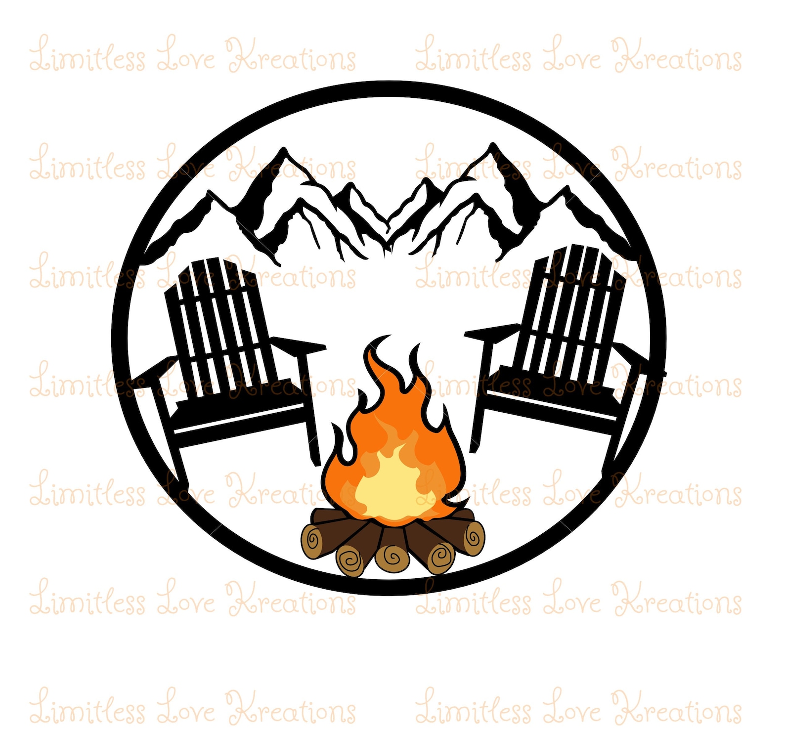 Campfire Svg-campfire View Svg-camping Svg-summer Svg-camping - Etsy