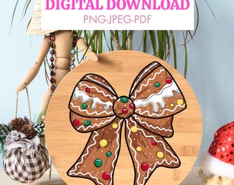 Peperkoekstrik png, kerststrik png, kerstsublimatiebestand, peperkoekhuisje png, digitaal bestand peperkoekstrik, kerstdecor