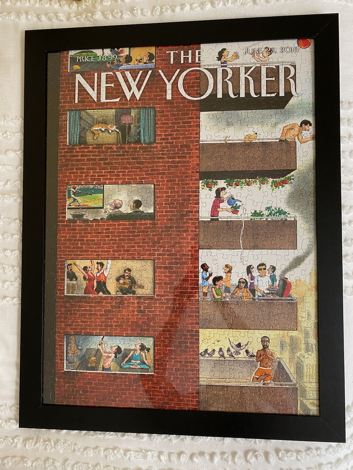 New Yorker Magazine フレーム入りオリンピックアート New Yorker March 29, 1976 Framed Print by Saul Steinberg