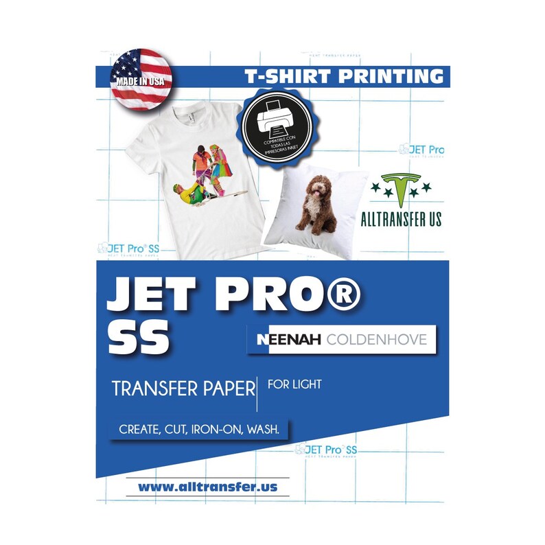 Jet Pro SS Soft Stretch Neenah Coldenhove Inkjet Heat Transfer Paper 11 x 17 25 Sheets