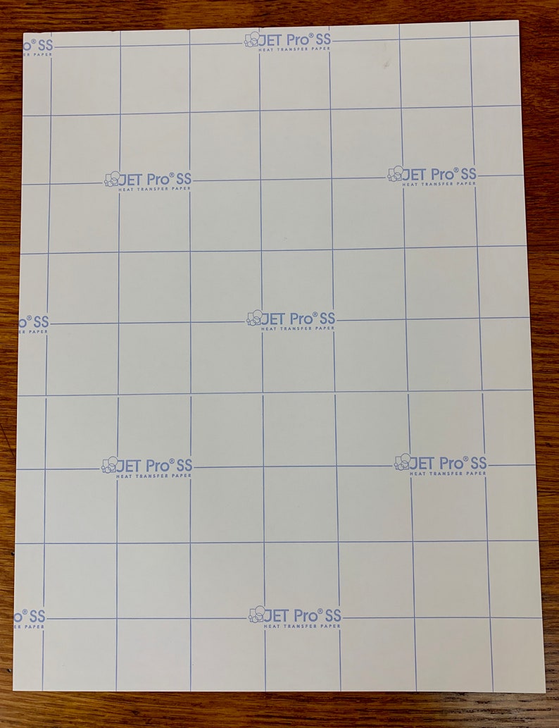Jet Pro SS Soft Stretch Neenah Coldenhove\u00a0Inkjet Heat Transfer Paper\u00a08.5 x 11 100 Sheets\u00a0