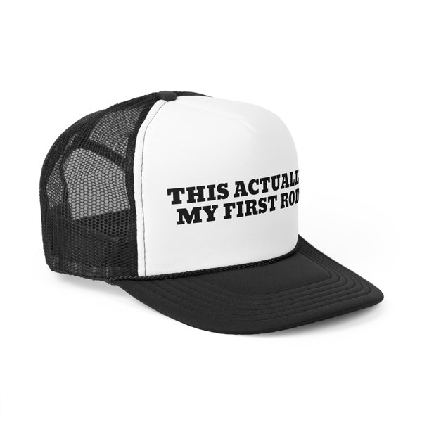 This Actually Is My First Rodeo Trucker Cap, Western Trucker Cap, Trendy Foam Trucker Cap, Unisex Hat, Cowboy Hat, Rodeo Hat, Baseball Cap