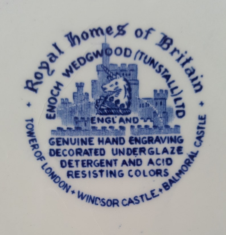 Royal Homes of Britain Tunstall Enoch Wedgwood LTD large serving plate