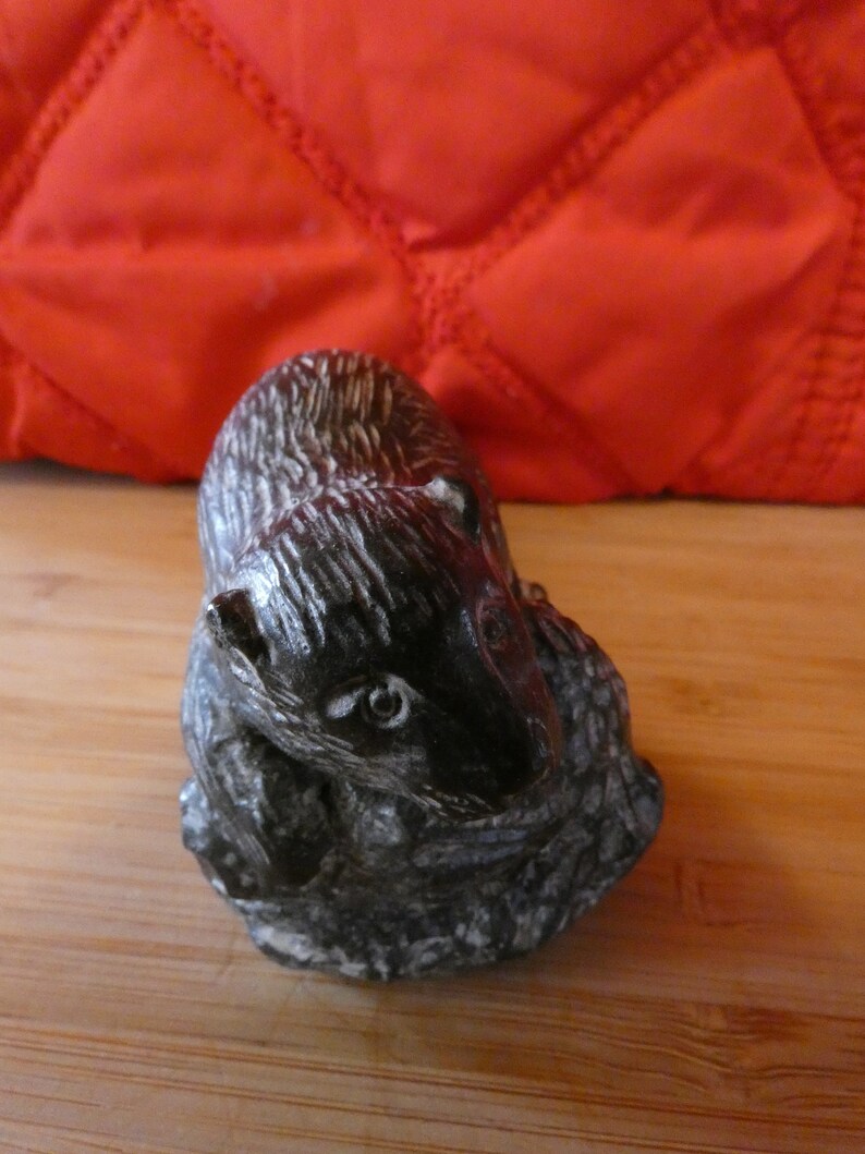 A Wolf Original Soapstone Carving Etsy