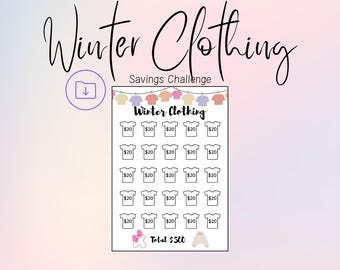 Winter Clothes Savings Challenge