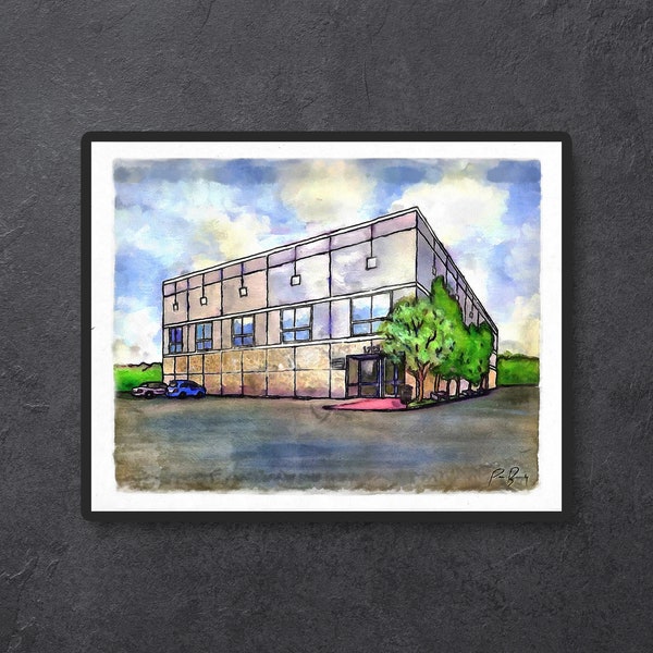 Pam's Painting Poster // The Office // Dwight Schrute // Nard Dog // Michael Scott pam, jim watercolor
