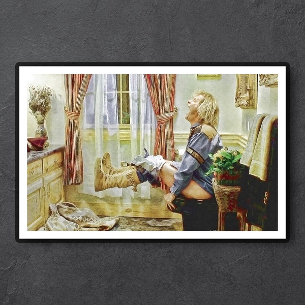 Mary's Toilet bathroom wall art // Dumb and Dumber // Harry laxatives, Jeff Daniels poster (11x17)