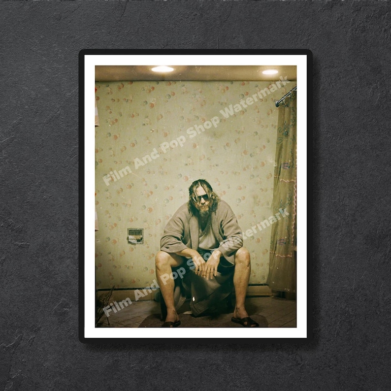 The Big Lebowski Poster: Lustiges Badezimmer Dekor Bild 1