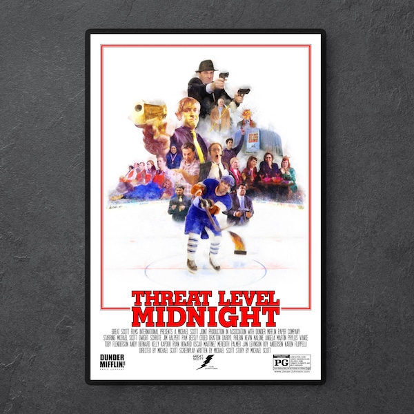 Threat Level Midnight Poster: The Office TV Show Art
