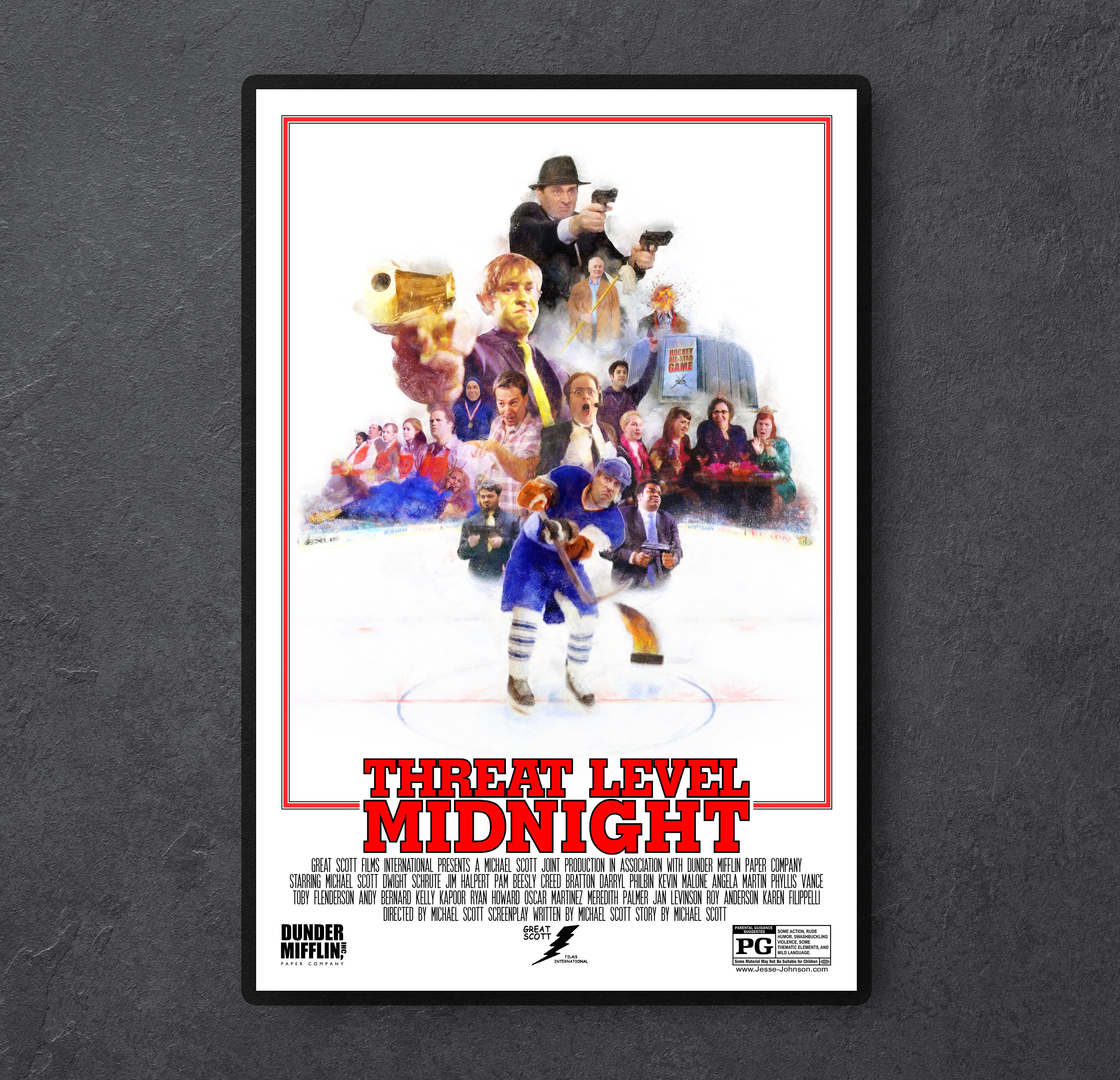 Discover Threat Level Midnight Poster // The Office Dwight Michael Scott poster