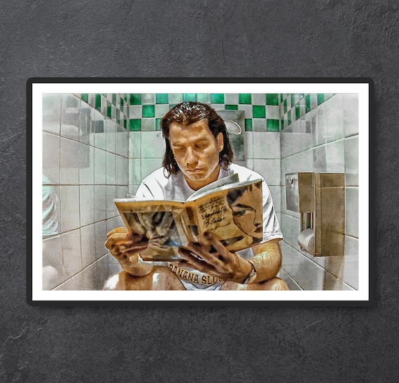 Vincent Vega Toilet Poster // Pulp Fiction 11inx17in Quentin - Etsy