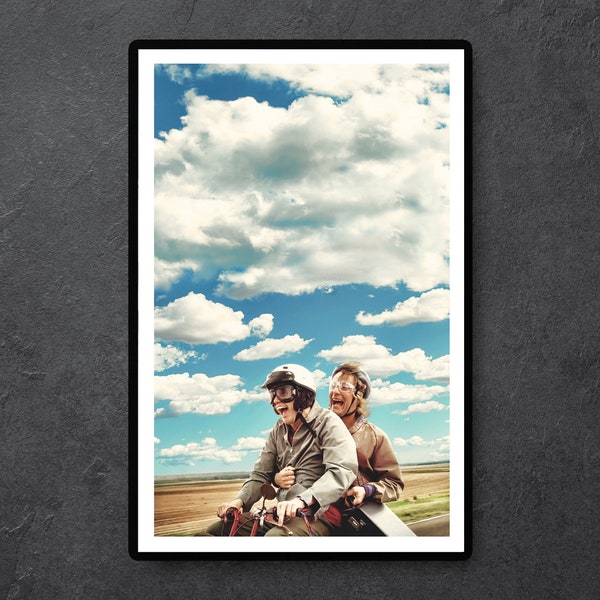 Best Buds // Dumb and Dumber // jim carrey, movie poster, 90s movie, motorcycle adam sandler chris farley